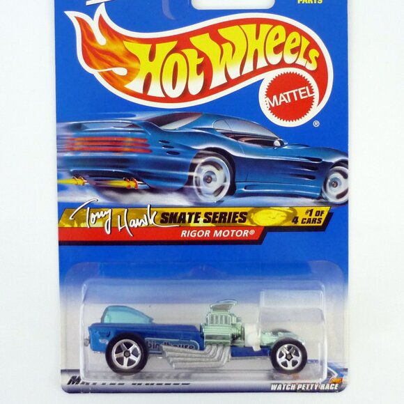 Hot Wheels Rigor Motor #041 Tony Hawk Series 1 of 4 Blue Die-Cast Car 2000 - Picture 1 of 1